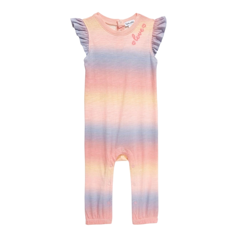 Splendid Ombrē Ruffle Romper| Size 3-6M